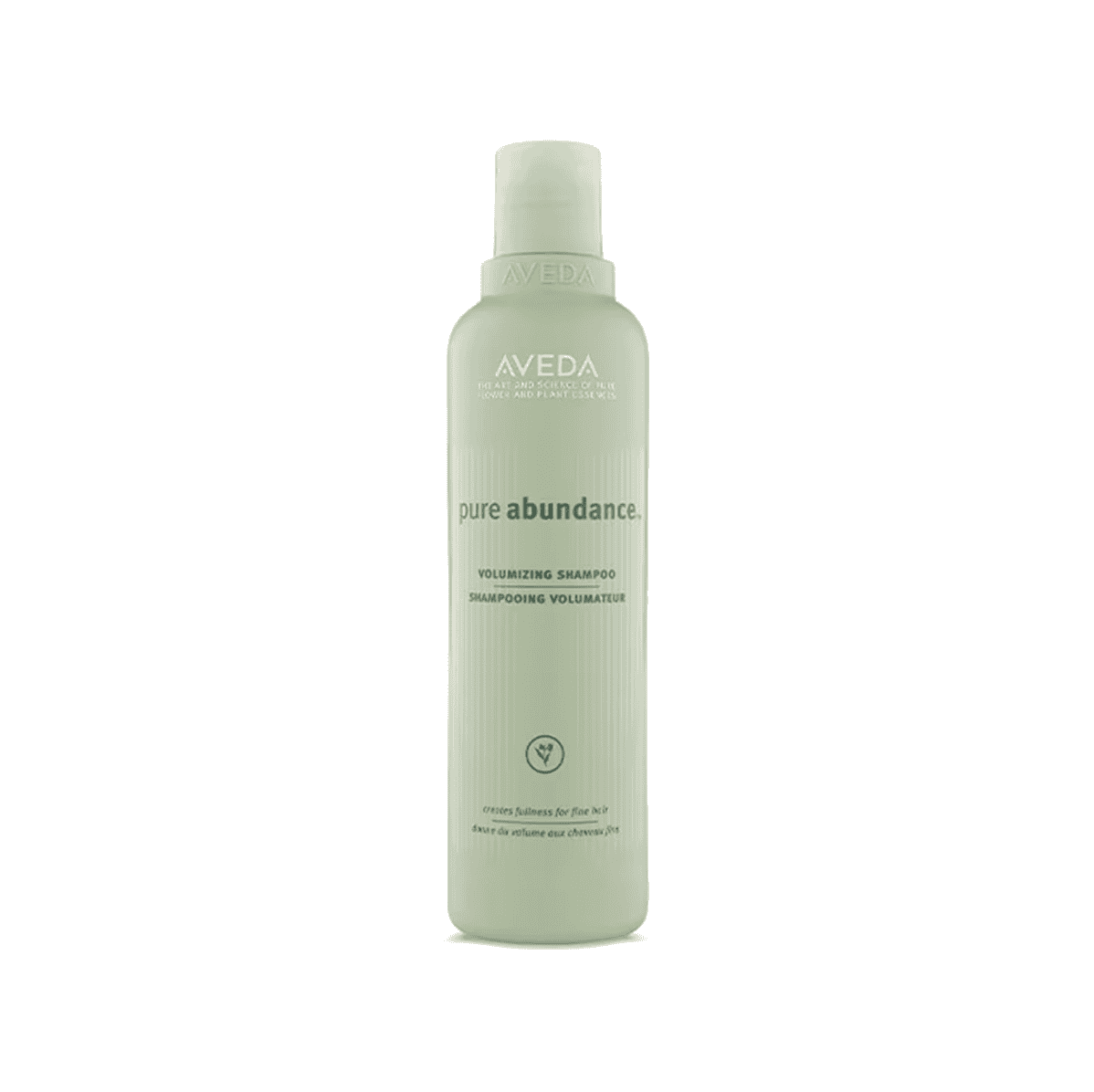A bottle of Aveda Pure Abundance Volumizing Shampoo for fine hair