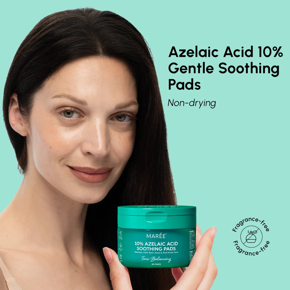 10% Azelaic Acid Soothing Toner Pads for Radiant Skin Tone - Image 2