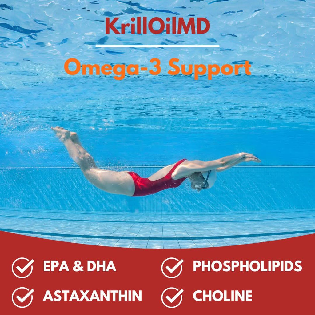 Antarctic Krill Oil Supplement with Omega 3 DHA, EPA & Astaxanthin