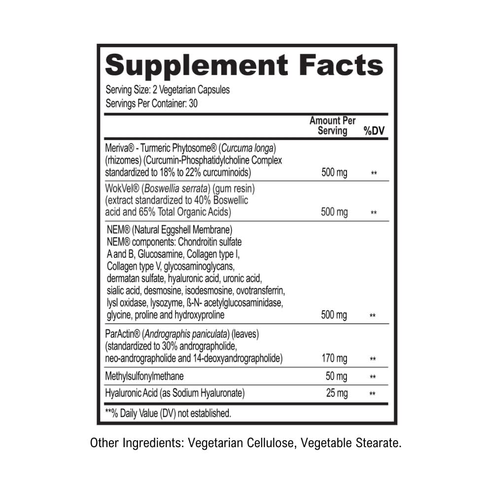 Zoflexa Joint Support Supplement with Glucosamine & Turmeric 60 CT