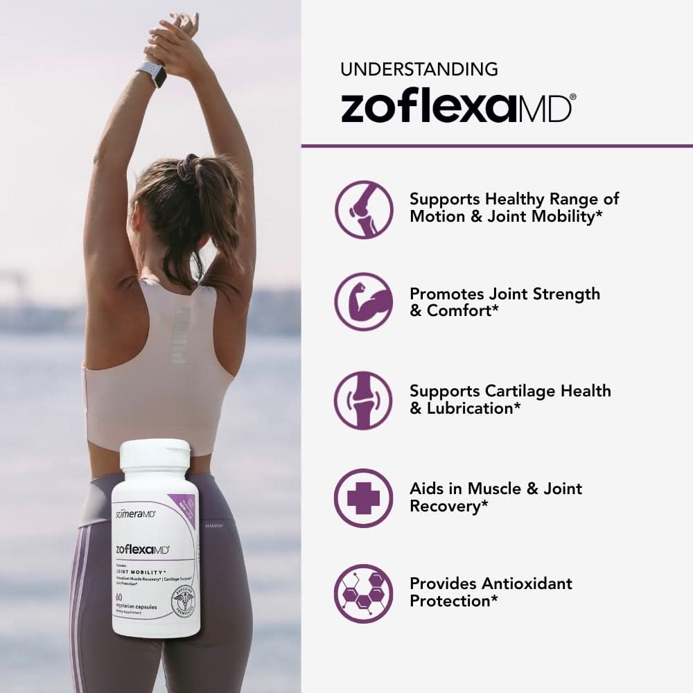 Zoflexa Joint Support Supplement with Glucosamine & Turmeric 60 CT
