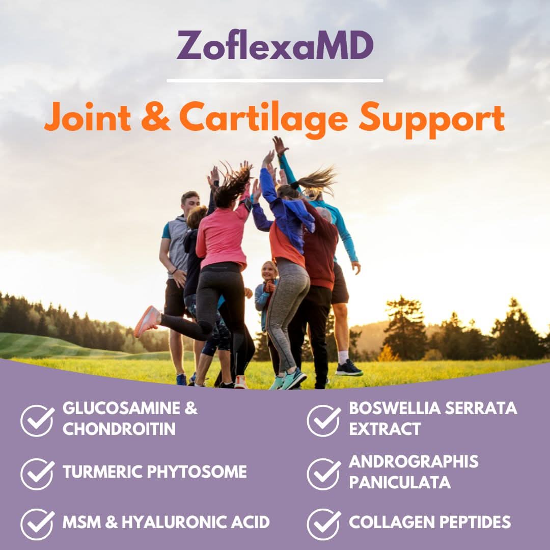 Zoflexa Joint Support Supplement with Glucosamine & Turmeric 60 CT