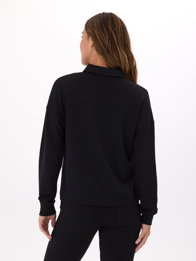 Eleanor Modal Terry Collared Relaxed Lounge Top