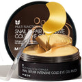 MIZON Snail Repair Intensive Gold Eye Gel Patch Masks in jar packaging with 60 pieces