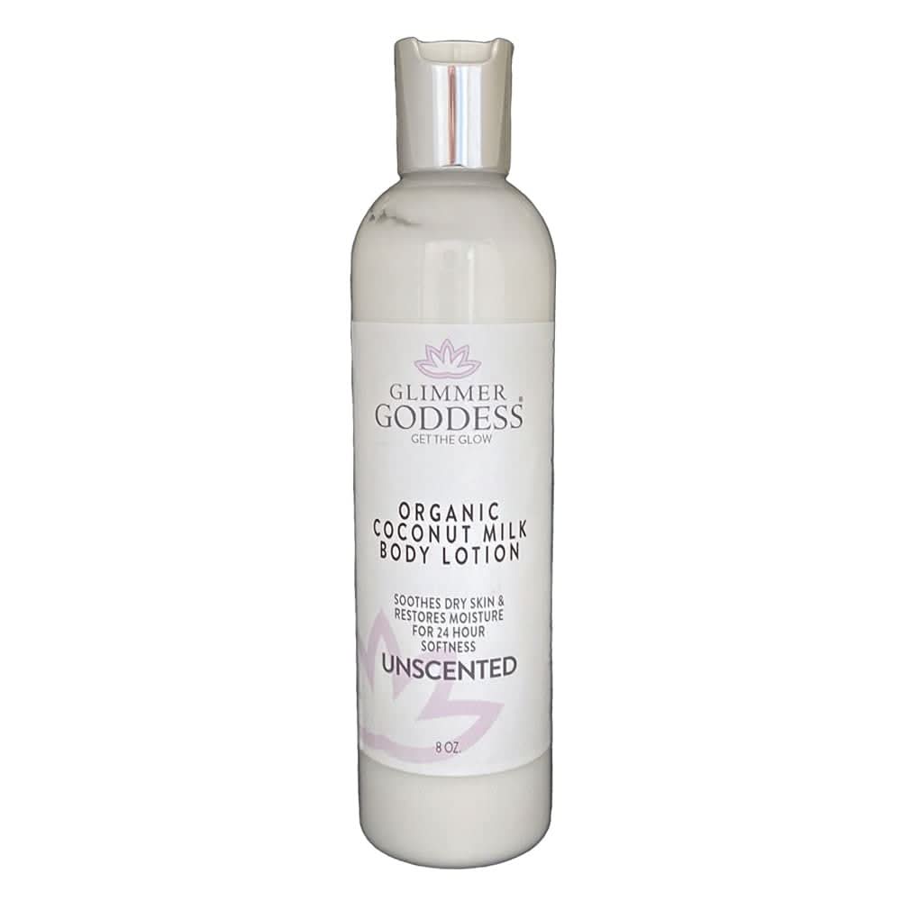 Glimmer Goddess Organic Coconut Milk Body Lotion - Unscented