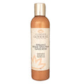Gold and cream Glimmer Goddess Shimmer Sunscreen SPF 40 bottle.