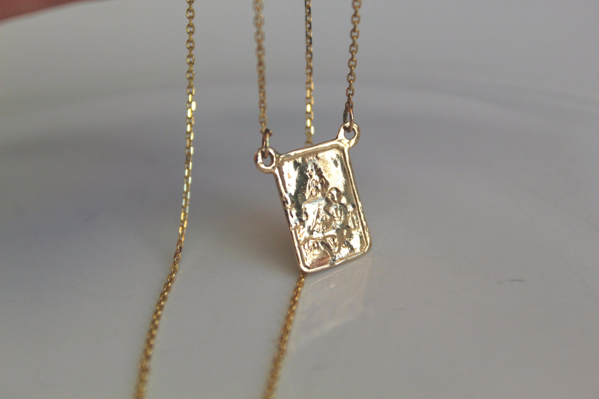 14K Gold Scapular