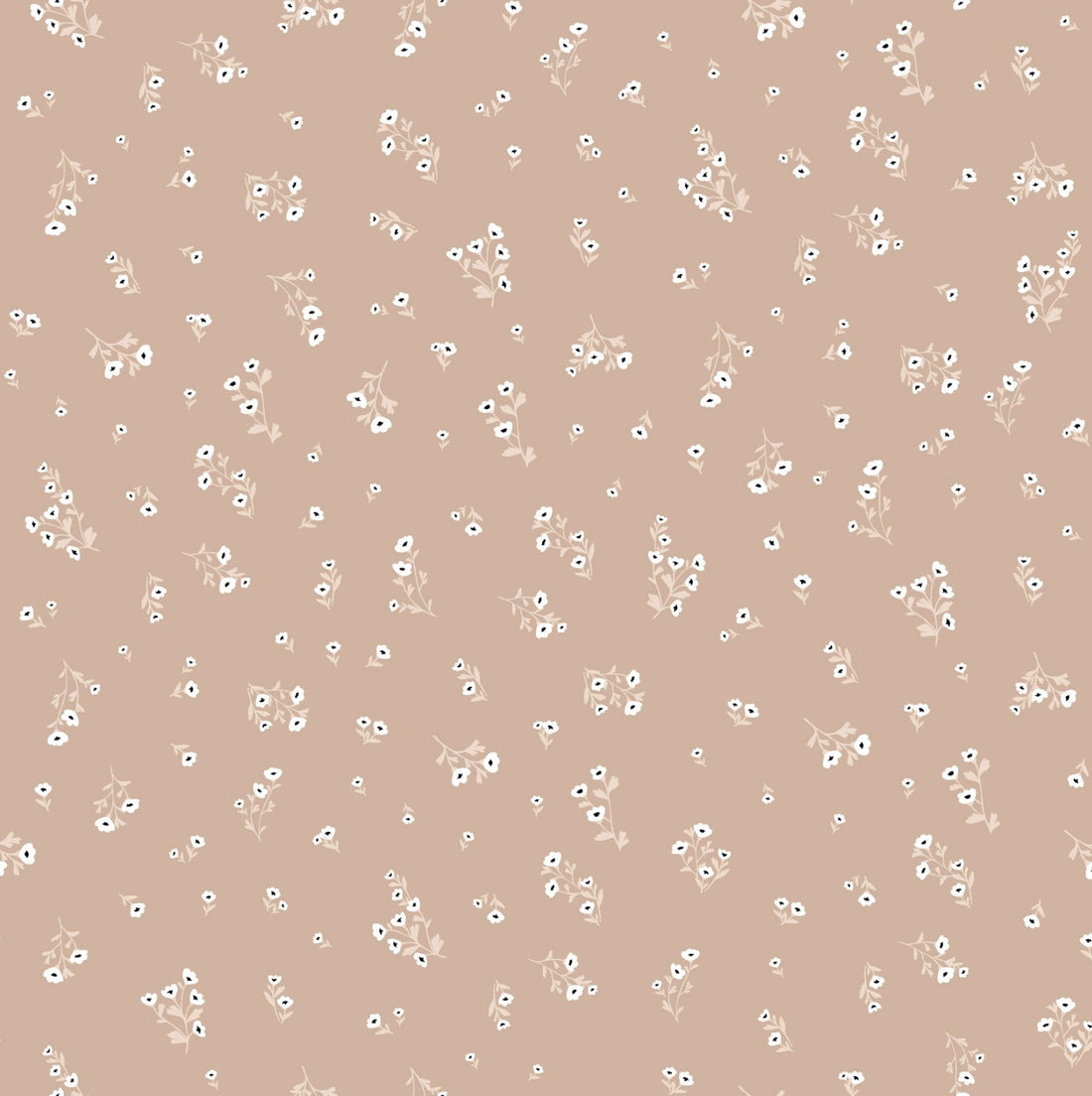 Eleanor Floral Removable Wallpaper in Dusty-Rose and White