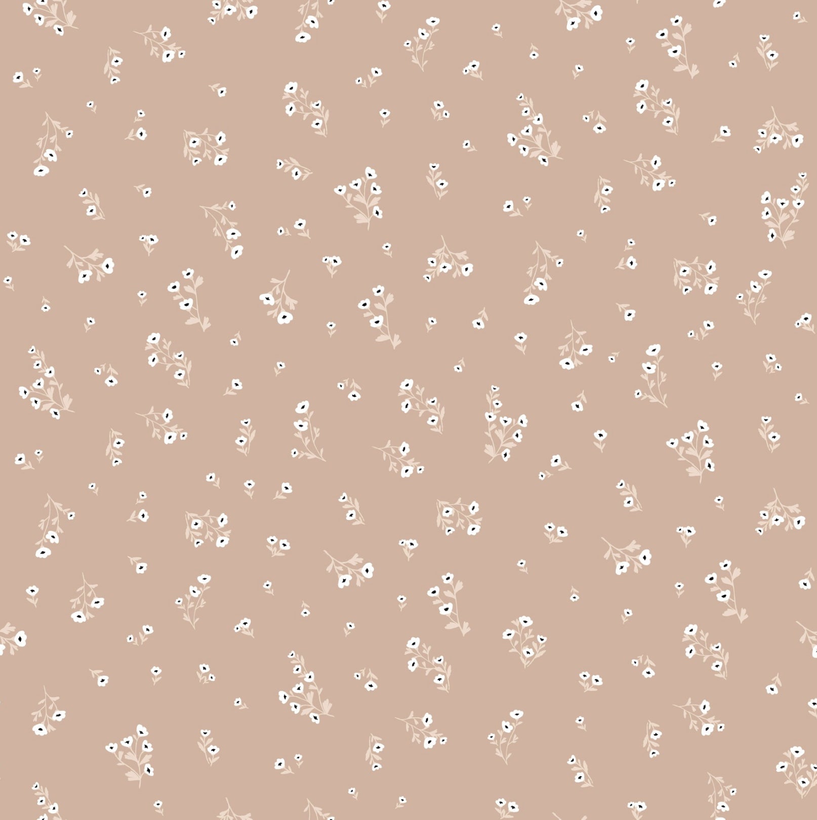 Eleanor Floral Removable Wallpaper in Dusty-Rose and White