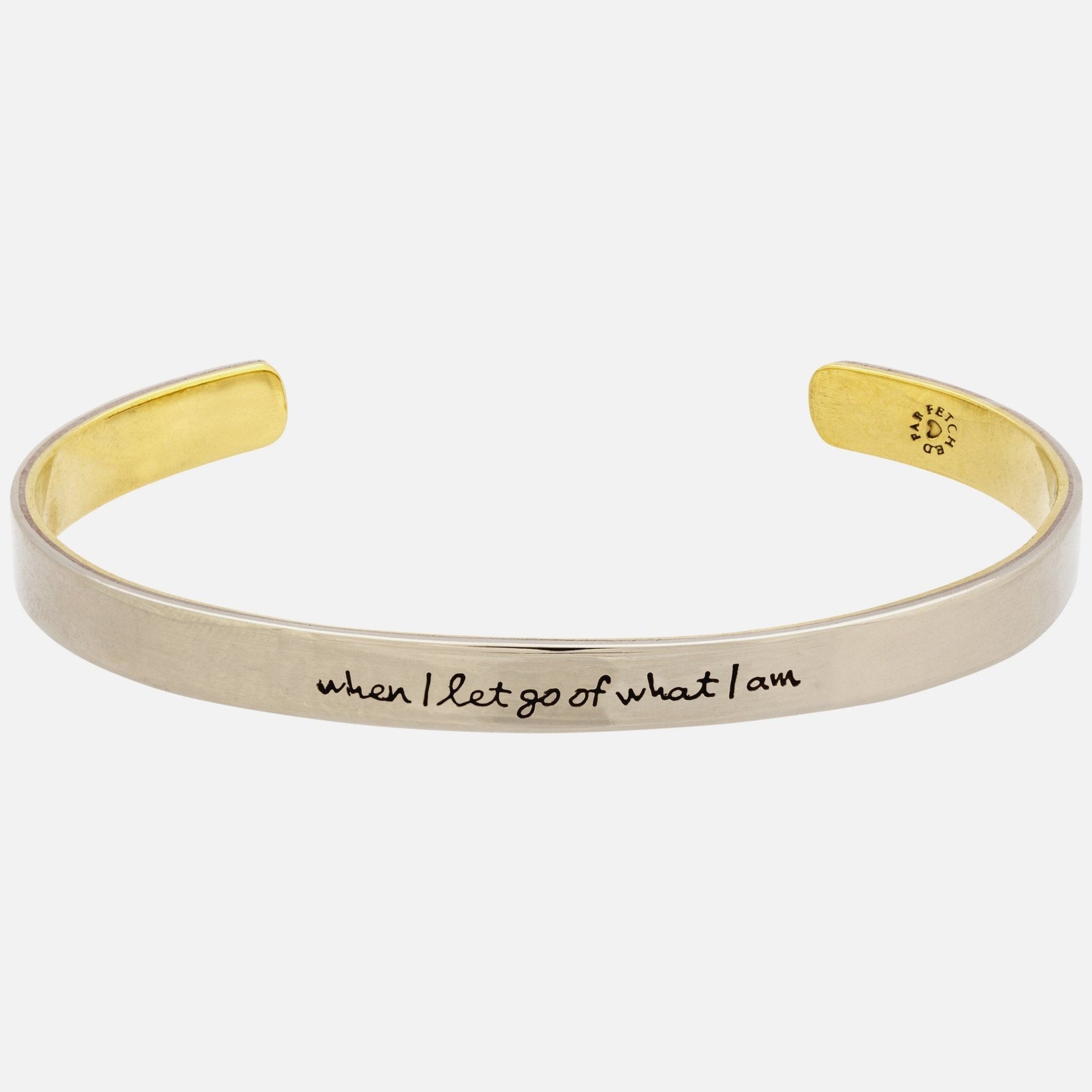 When I Let Go... Mixed Metals Cuff Bracelet