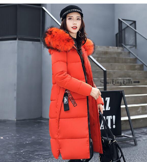 Women's Harajuku Puffer Parka with Detachable Faux Fur Hood - Image 6