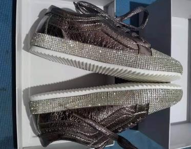 Women's Golden Silver Bling Sneakers - Image 6