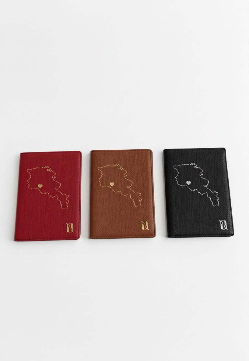 Love Armenia Passport Holder & Luggage Tag Travel Gift Set
