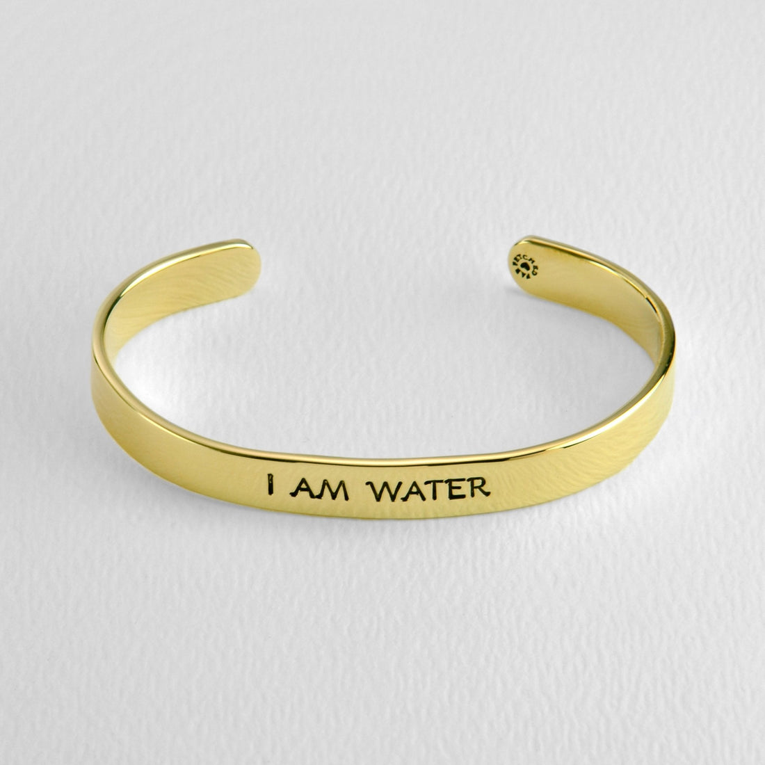 I Am Earth Water Air Fire Astrology Brass Cuff Bracelet