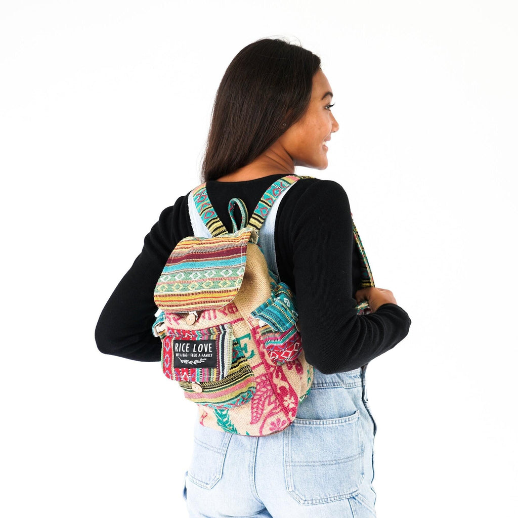 Mini Recycled Travel Backpack Agra