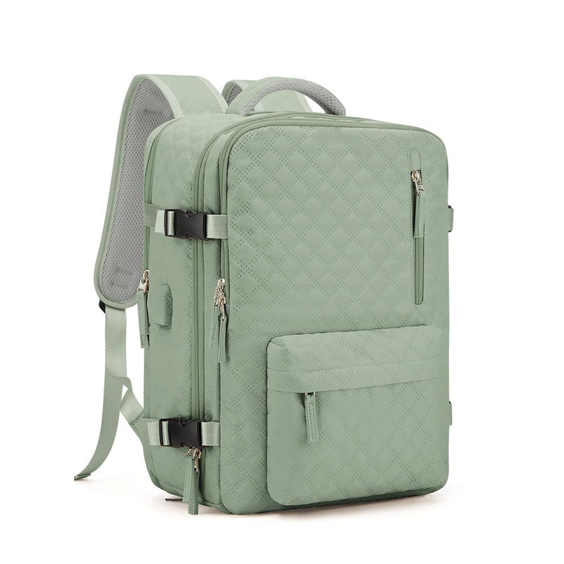 Women's Quilted Travel Backpack - College, Business, Everyday - Image 7