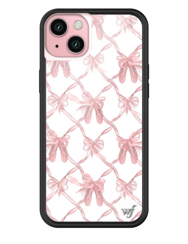 On Pointe Ballet Ribbon iPhone Case with Pink Slippers - Image 3