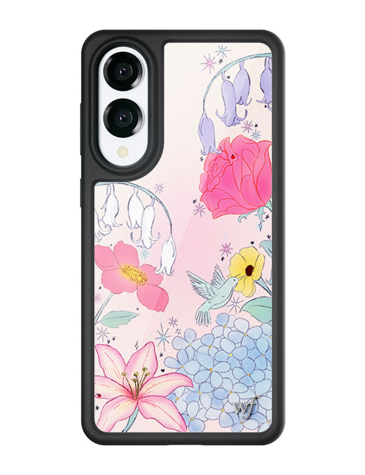Bluebelle Dreams Floral Hummingbird Samsung Galaxy Phone Case - Image 3