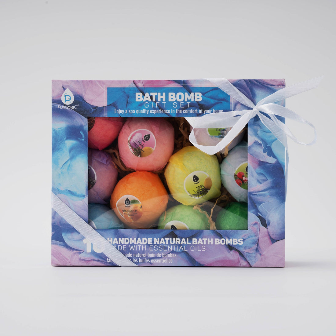10 Pcs of Handmade, Natural and Organic Bath Bombs