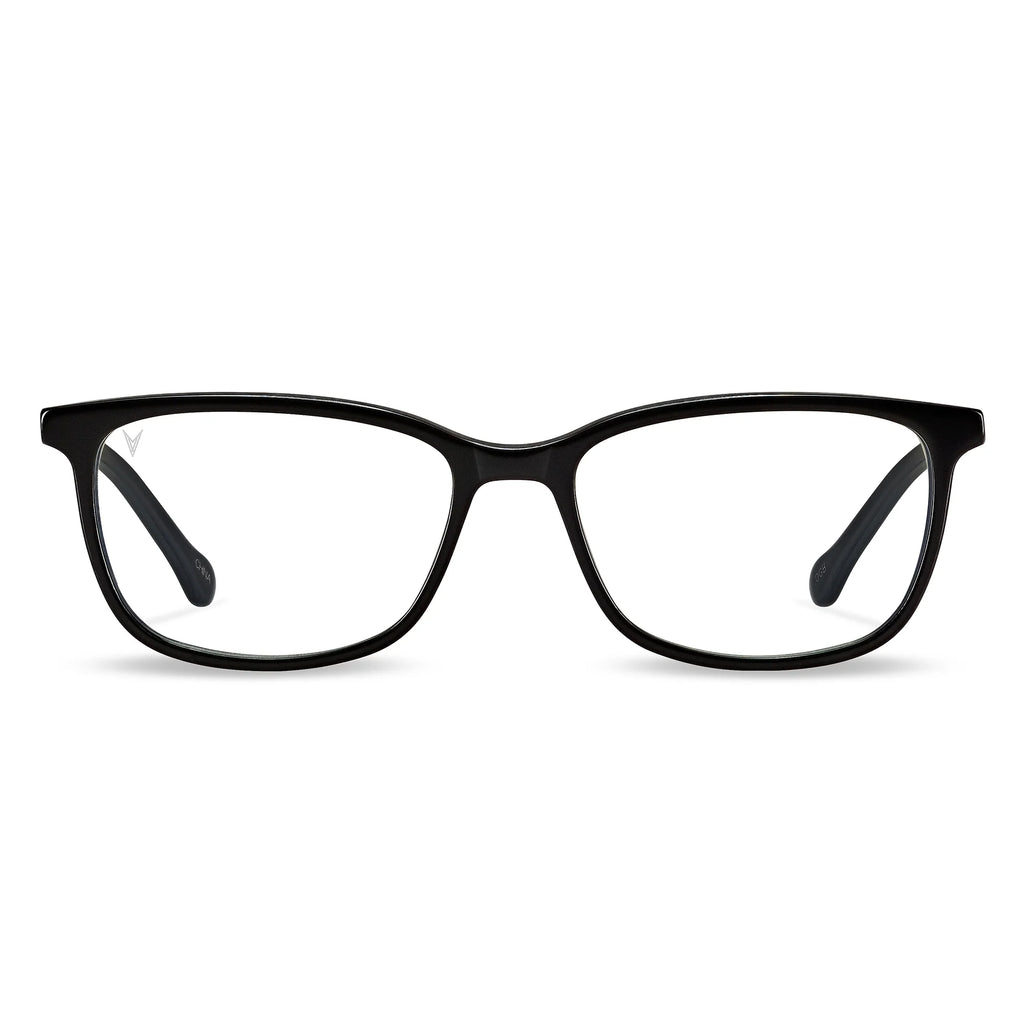 Camden Blue Light Glasses in Jet Black frame color