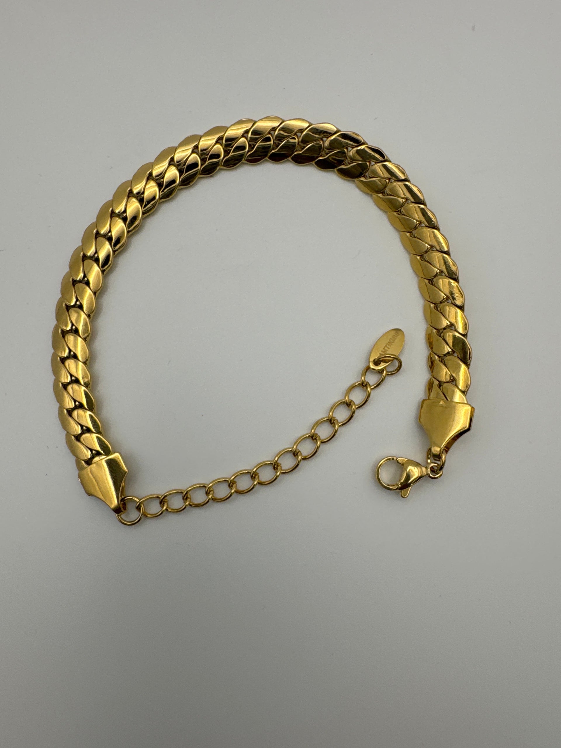 Hypoallergenic Gold Chain Bracelet - Nickel Free Stainless Steel Jewelry for Sensitive Skin