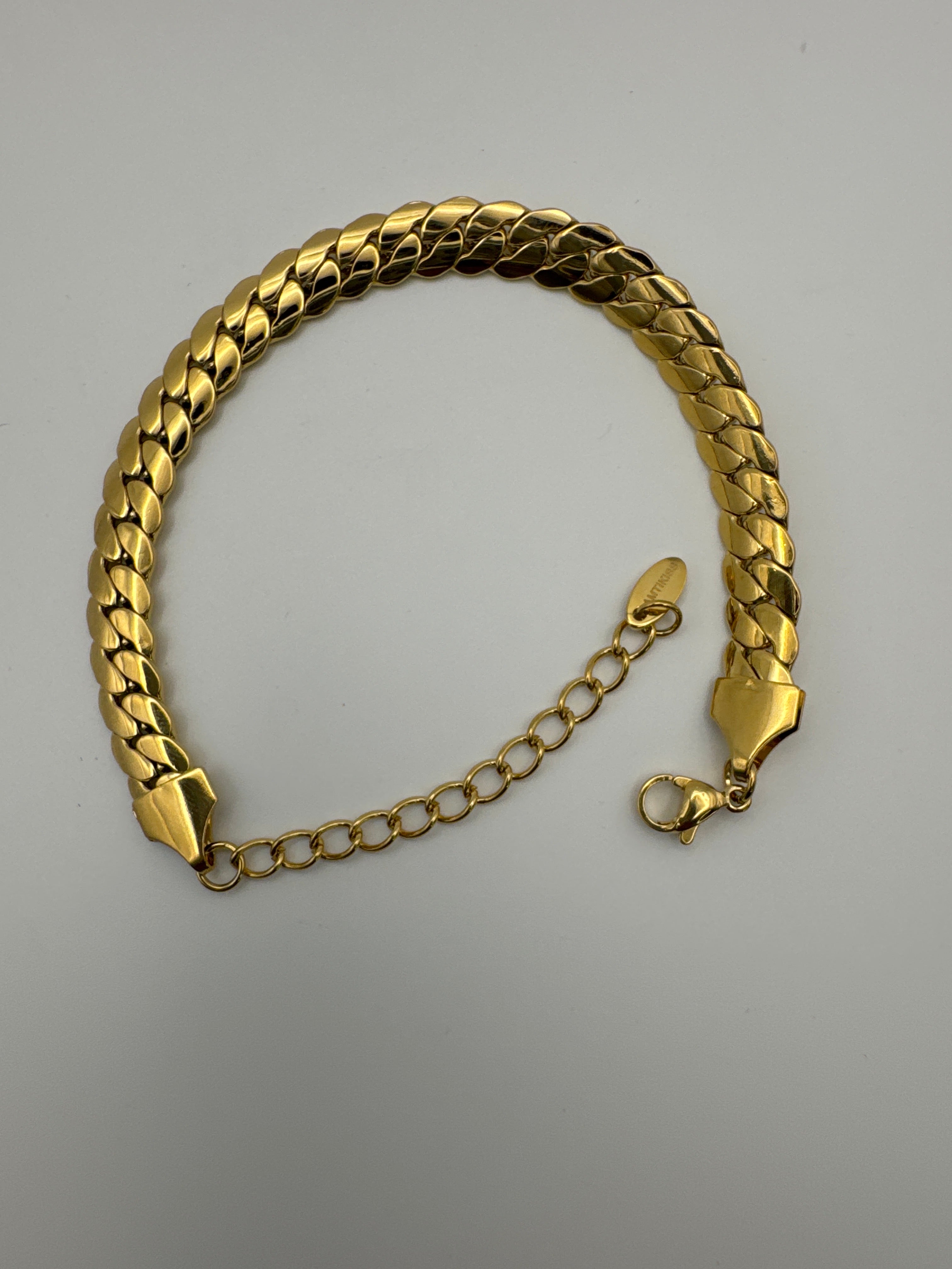 Hypoallergenic Gold Chain Bracelet - Nickel Free Stainless Steel Jewelry for Sensitive Skin