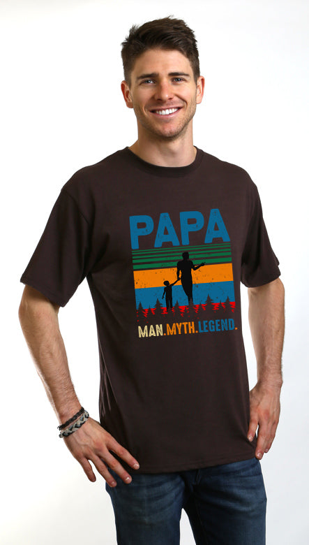 Papa Man Myth Legend Graphic T-Shirt