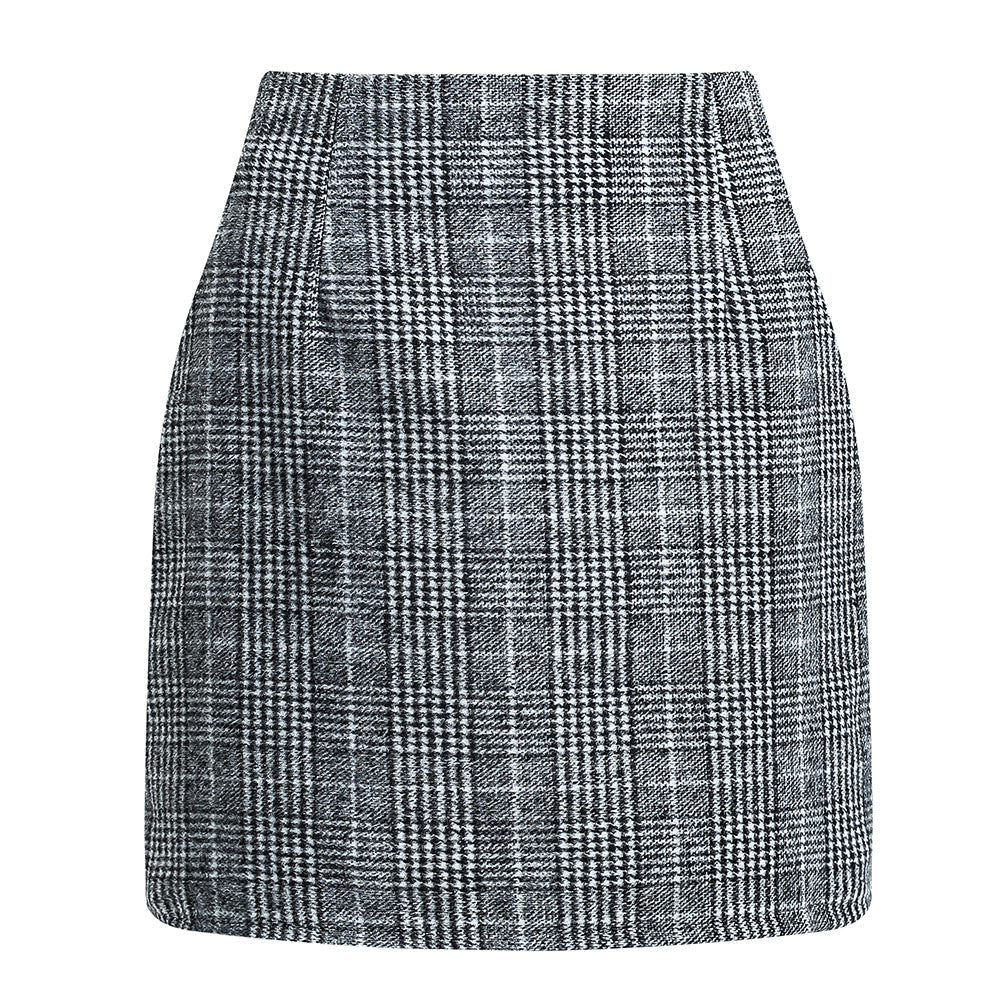 Women's High Waisted Plaid Pencil Skirt Harajuku Street Fashion - Image 19