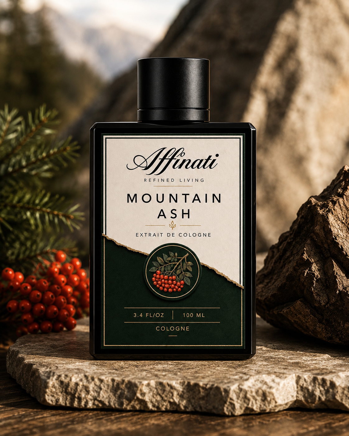 Mountain Ash Extrait de Cologne, Invigorating Nature-Inspired Scent