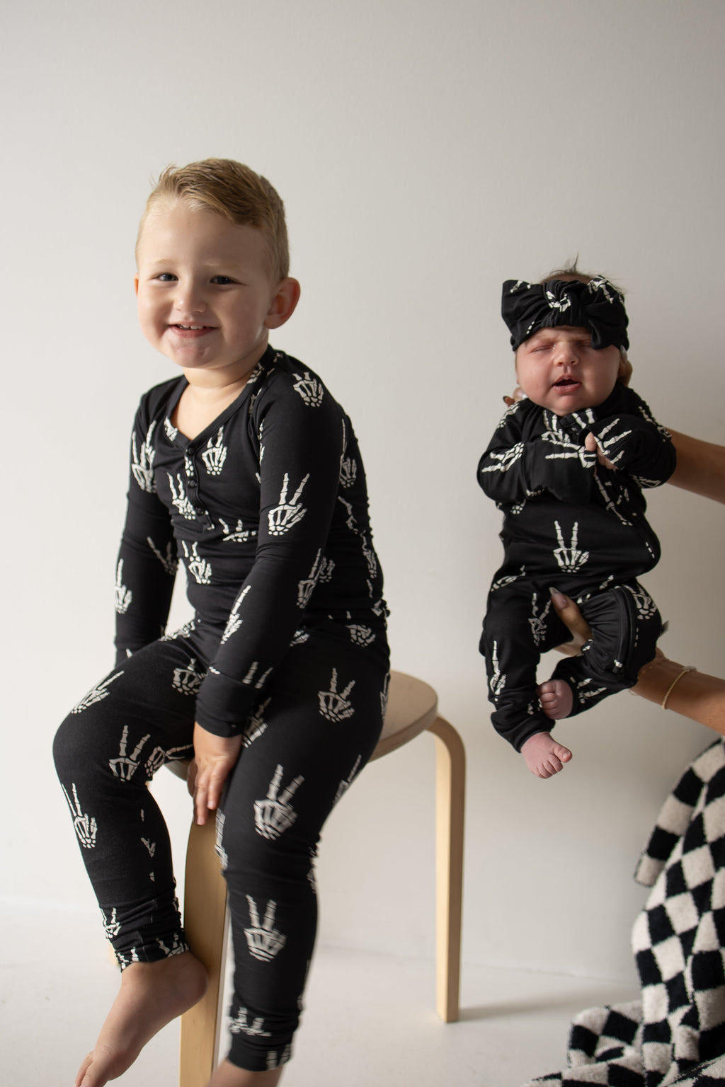 Bamboo Two Piece Pajamas | Midnight Skelly