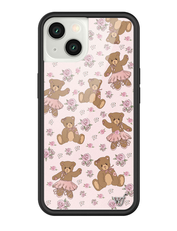 Bear-y Ballet iPhone Case with Pastel Floral Teddy Bears - Image 25