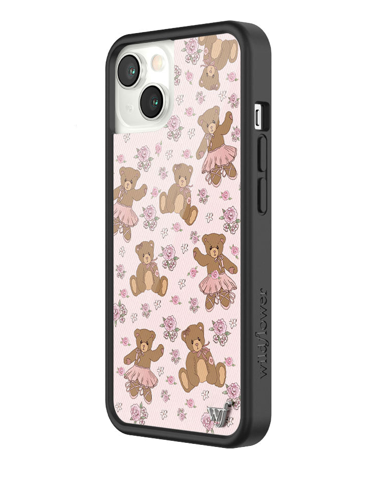Bear-y Ballet iPhone Case with Pastel Floral Teddy Bears - Image 26
