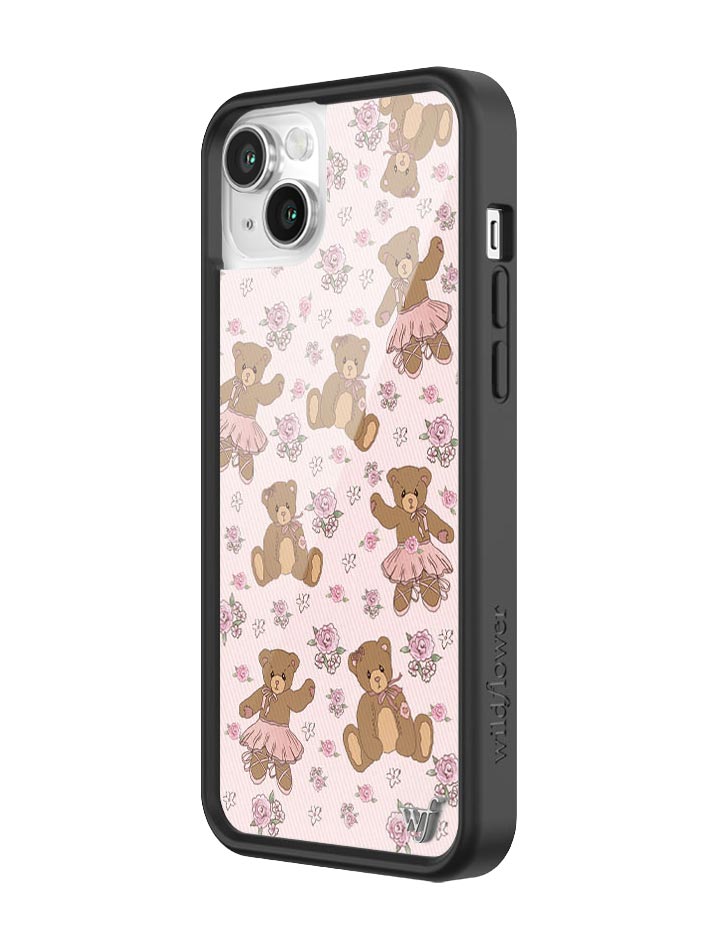 Bear-y Ballet iPhone Case with Pastel Floral Teddy Bears - Image 24