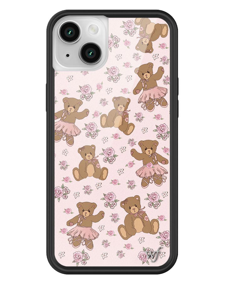 Bear-y Ballet iPhone Case with Pastel Floral Teddy Bears - Image 19