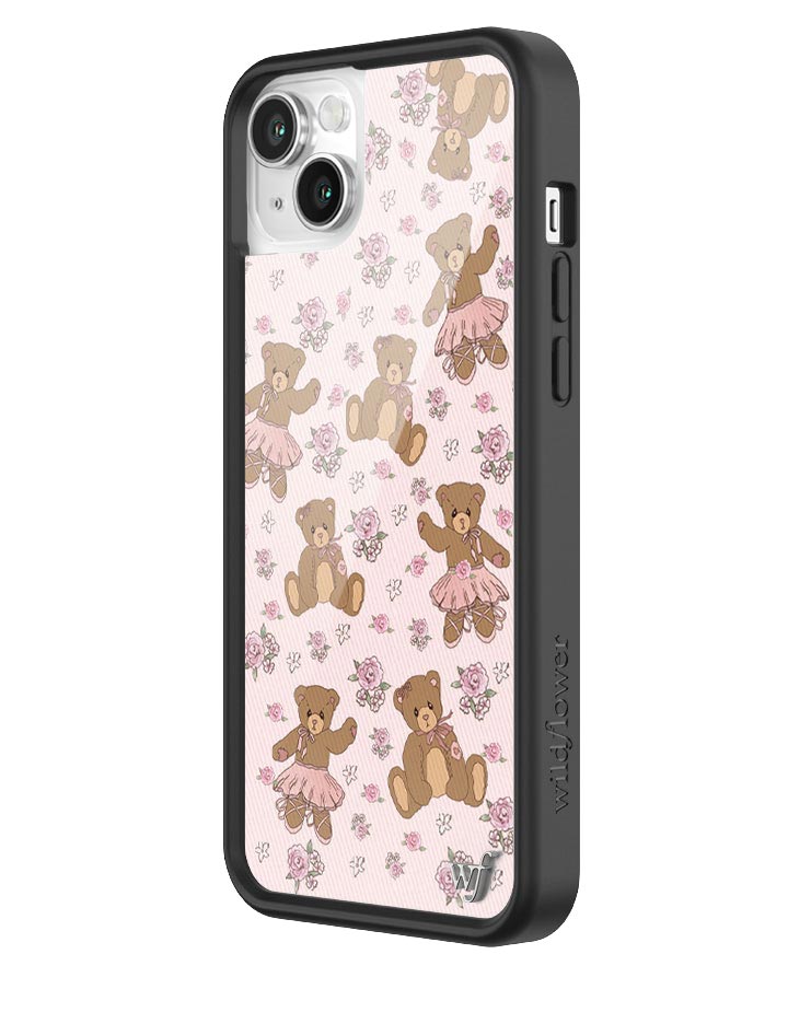 Bear-y Ballet iPhone Case with Pastel Floral Teddy Bears - Image 20