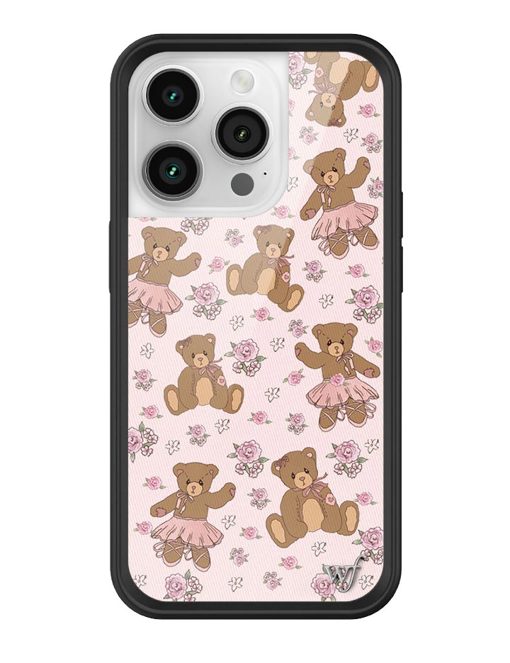 Bear-y Ballet iPhone Case with Pastel Floral Teddy Bears - Image 21