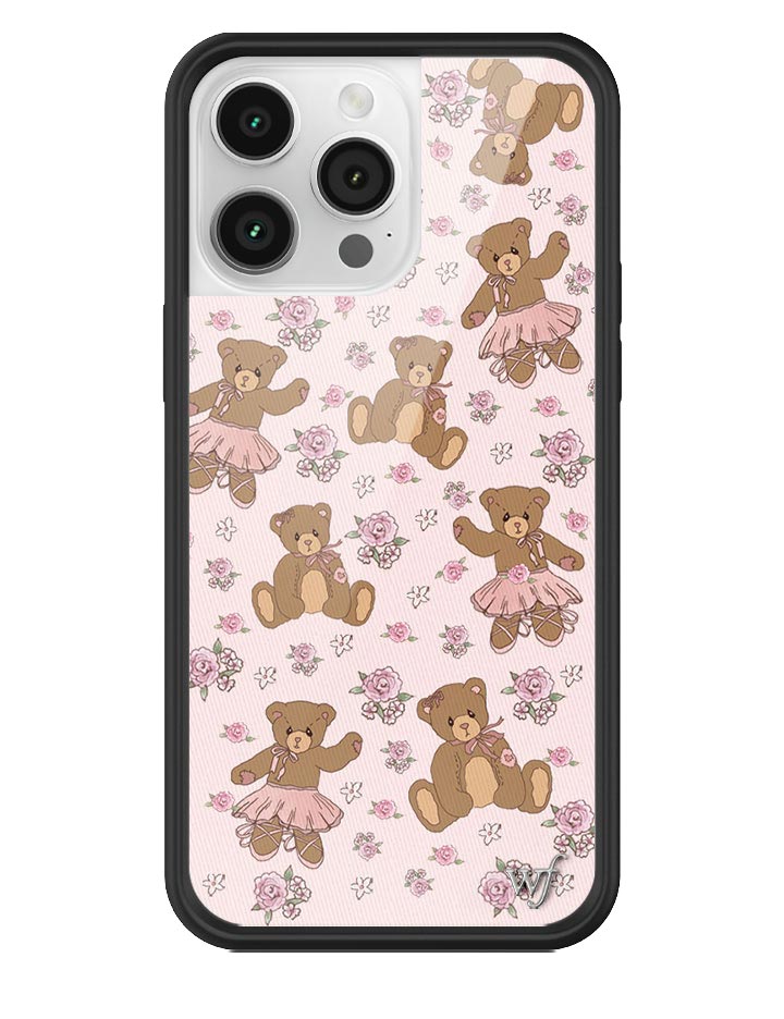 Bear-y Ballet iPhone Case with Pastel Floral Teddy Bears - Image 17