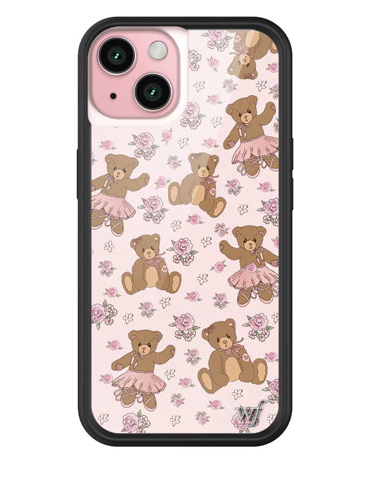 Bear-y Ballet iPhone Case with Pastel Floral Teddy Bears - Image 15