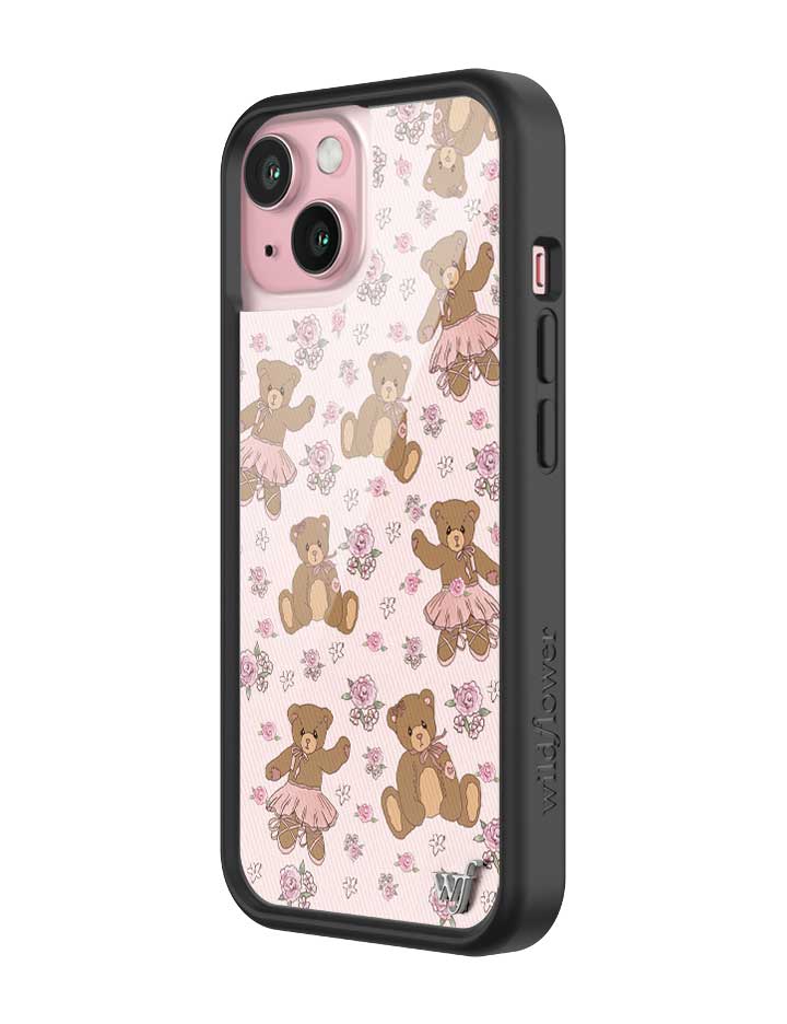 Bear-y Ballet iPhone Case with Pastel Floral Teddy Bears - Image 16