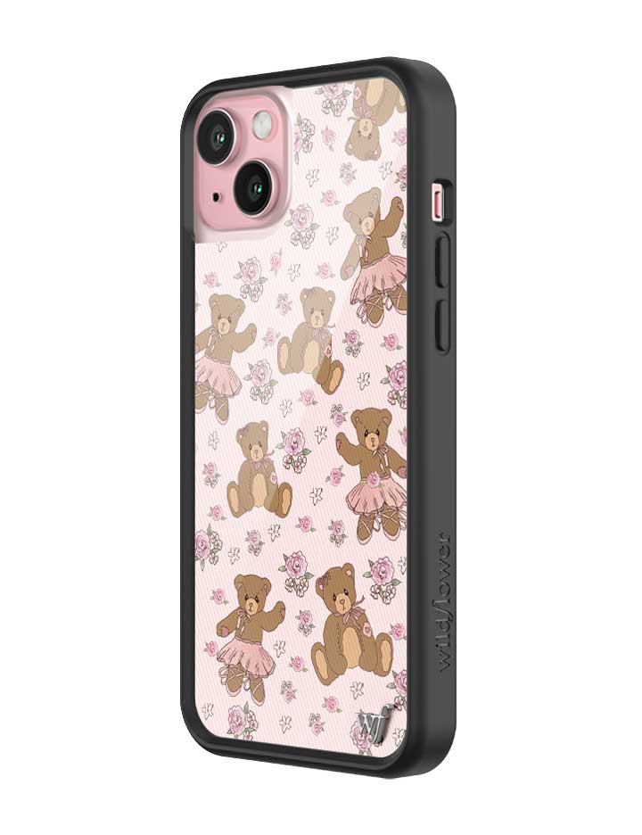 Bear-y Ballet iPhone Case with Pastel Floral Teddy Bears - Image 14