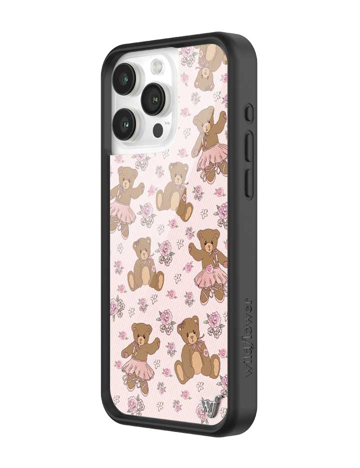 Bear-y Ballet iPhone Case with Pastel Floral Teddy Bears - Image 10