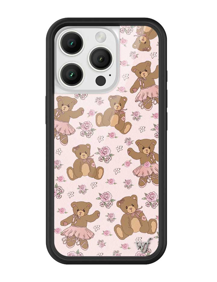 Bear-y Ballet iPhone Case with Pastel Floral Teddy Bears - Image 5
