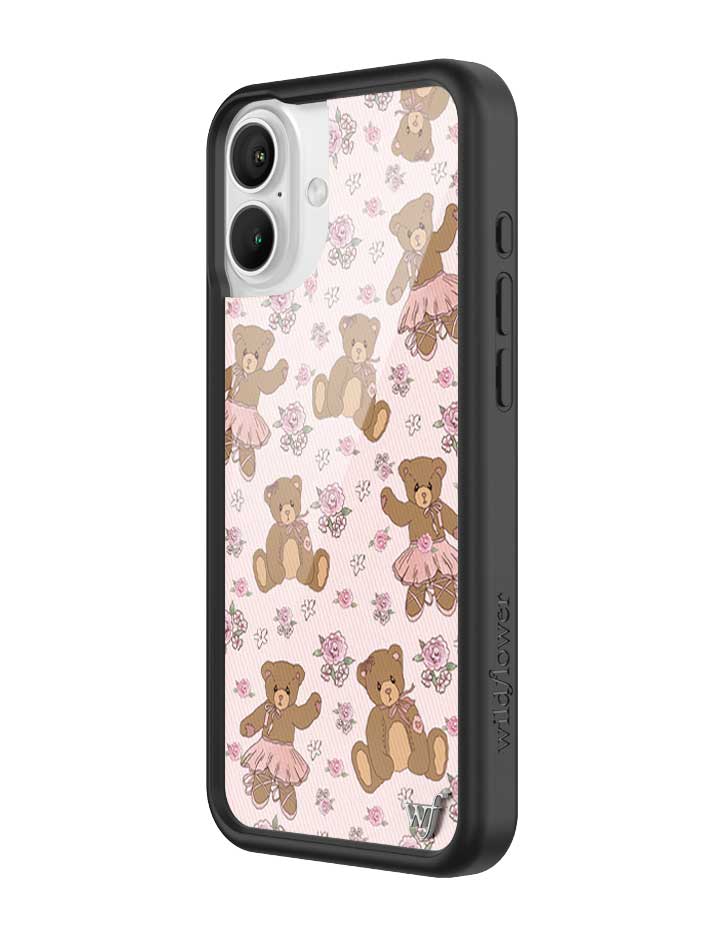 Bear-y Ballet iPhone Case with Pastel Floral Teddy Bears - Image 4