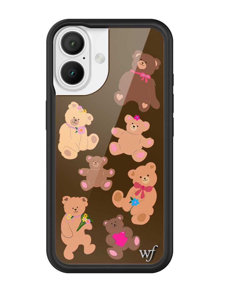 Bear-y Cute Brown Teddy Bear Graphic Protective iPhone Case - Image 7