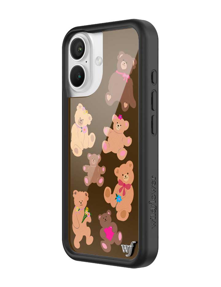 Bear-y Cute Brown Teddy Bear Graphic Protective iPhone Case - Image 8