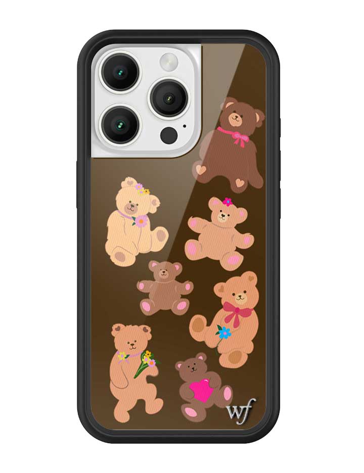 Bear-y Cute Brown Teddy Bear Graphic Protective iPhone Case - Image 5