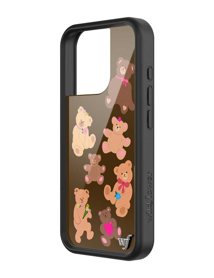 Bear-y Cute Brown Teddy Bear Graphic Protective iPhone Case - Image 6