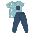 Beckett Sailboats Bamboo Pocket Tee & Jogger Set (Pre-Order)