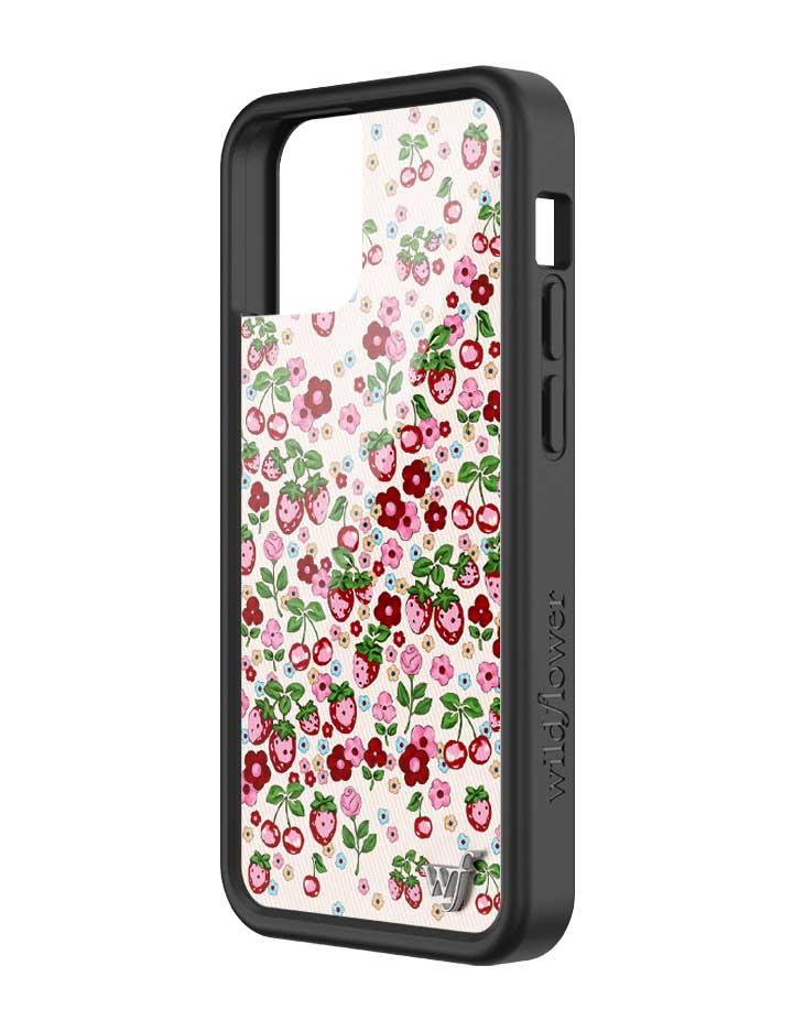 Berry World Floral Strawberry Cherry iPhone Case - Image 32