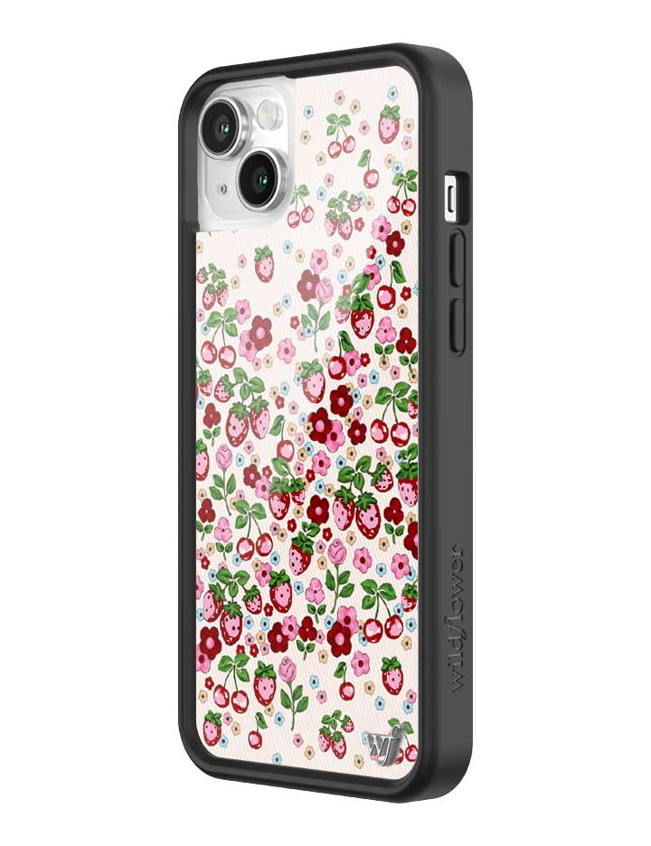 Berry World Floral Strawberry Cherry iPhone Case - Image 20